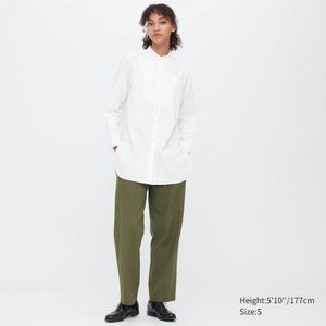 uniqlo Oxford Stand Collar Long-Sleeve Tunic (Ines de la Fressange)